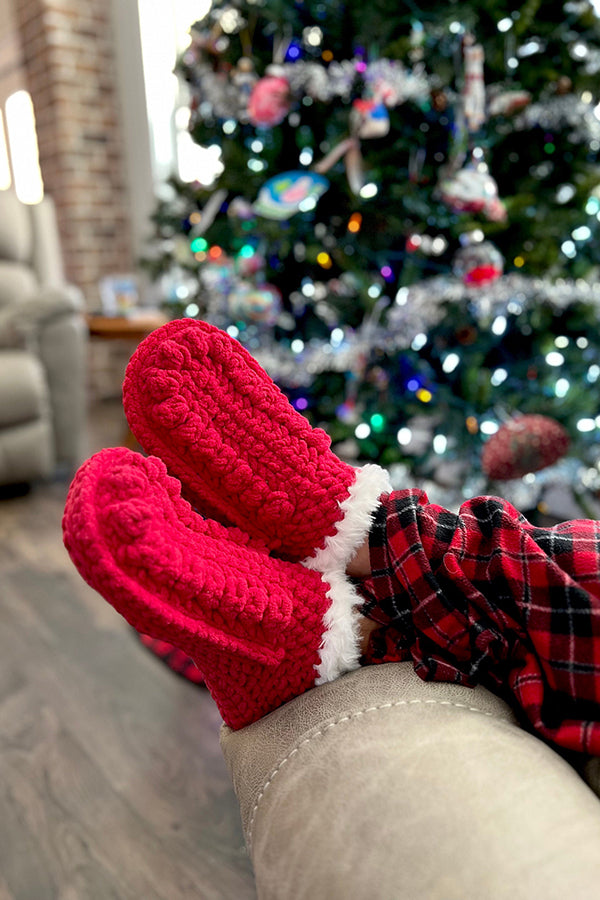 Christmas Knitted Floor Socks