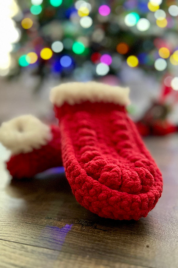 Christmas Knitted Floor Socks