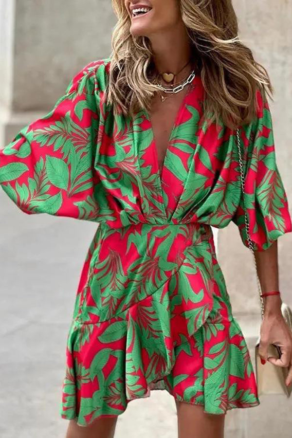 Dancing In The Garden Printed Mini Dress