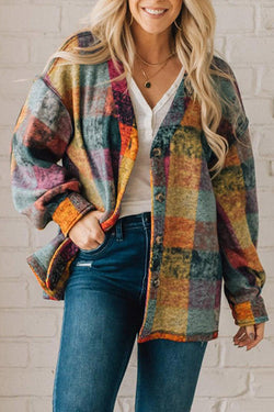 Brushed Multi Check Cardigan