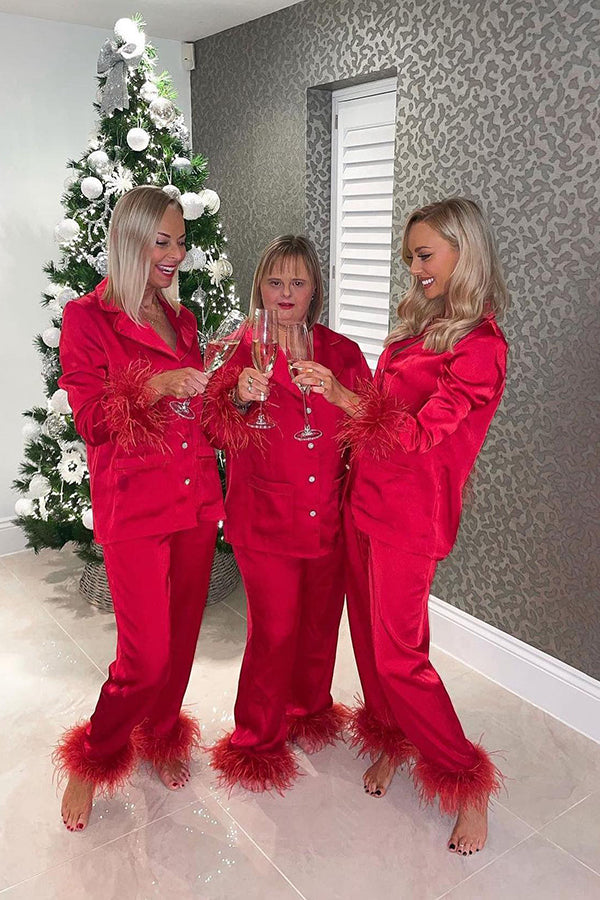 You Must Own A Set Of Red Pajamas This Winter