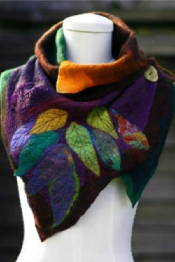 Women Vintage Purple Scarf