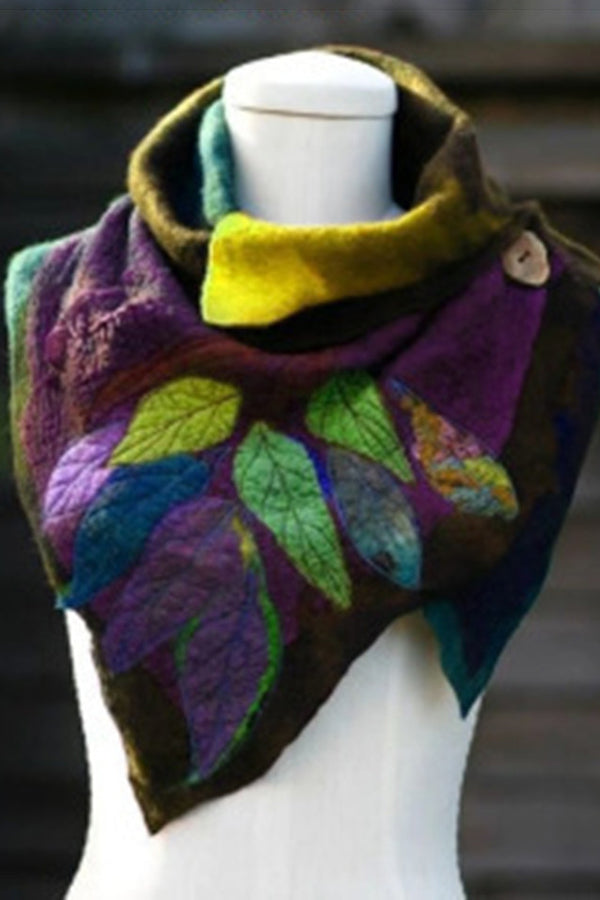 Women Vintage Purple Scarf