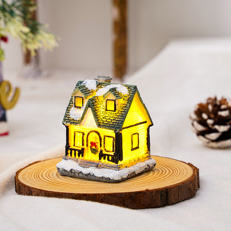 Christmas Glowing Snow House Ornaments Christmas Gift