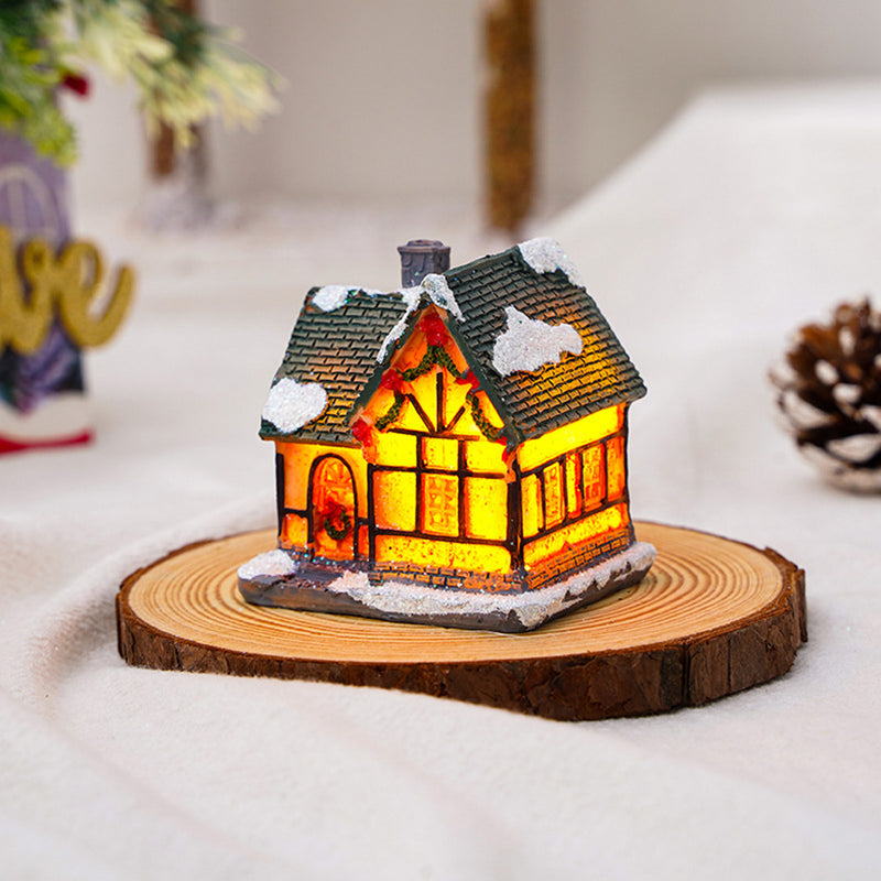 Christmas Glowing Snow House Ornaments Christmas Gift