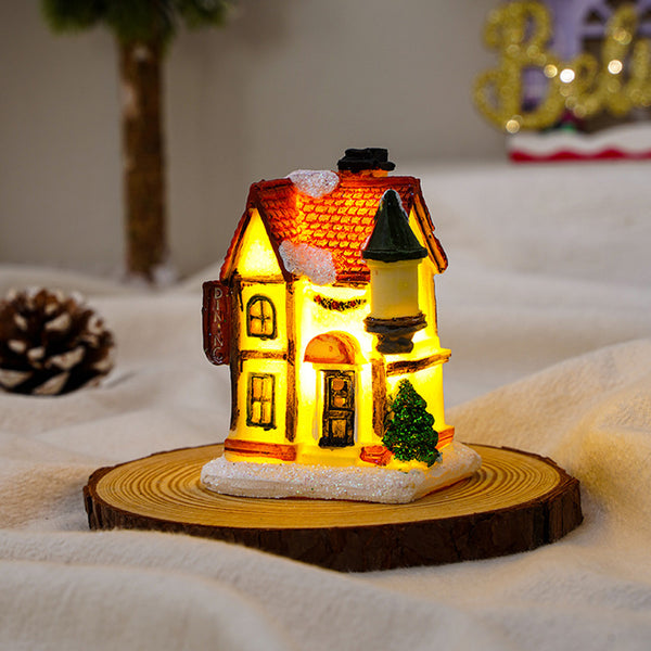 Christmas Glowing Snow House Ornaments Christmas Gift