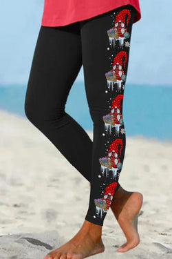 Women Funny Gnomes Christmas Regular Fit Leggings