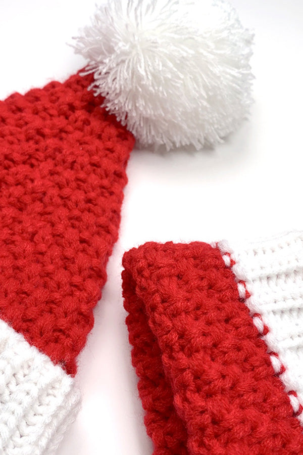 Red Knitted Christmas Hat