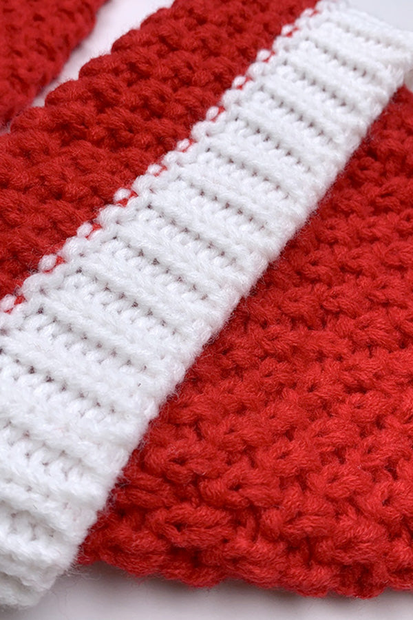 Red Knitted Christmas Hat