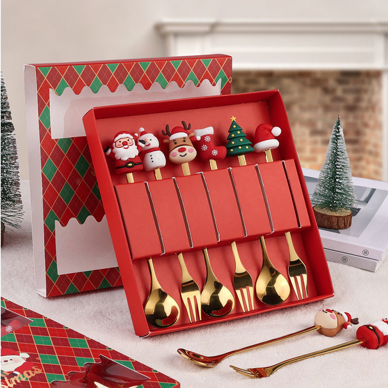 Christmas Knife And Fork Gift Box