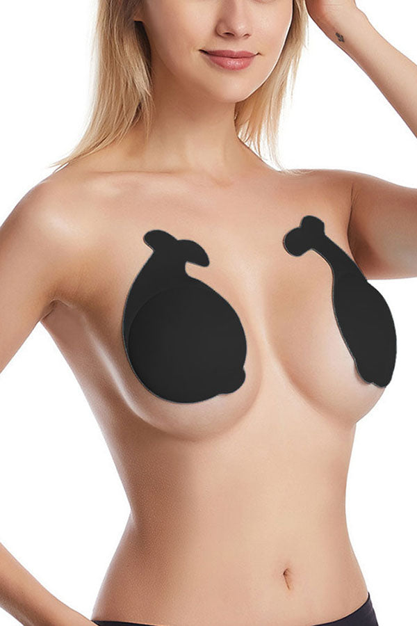 1Pair Dolphin Shape Silicone Push Up Invisible Bra Bust Lifter Self Adhesive Nipple Covers