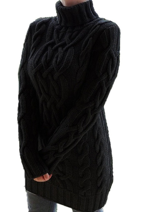 Twist Knitted Sweater Dress