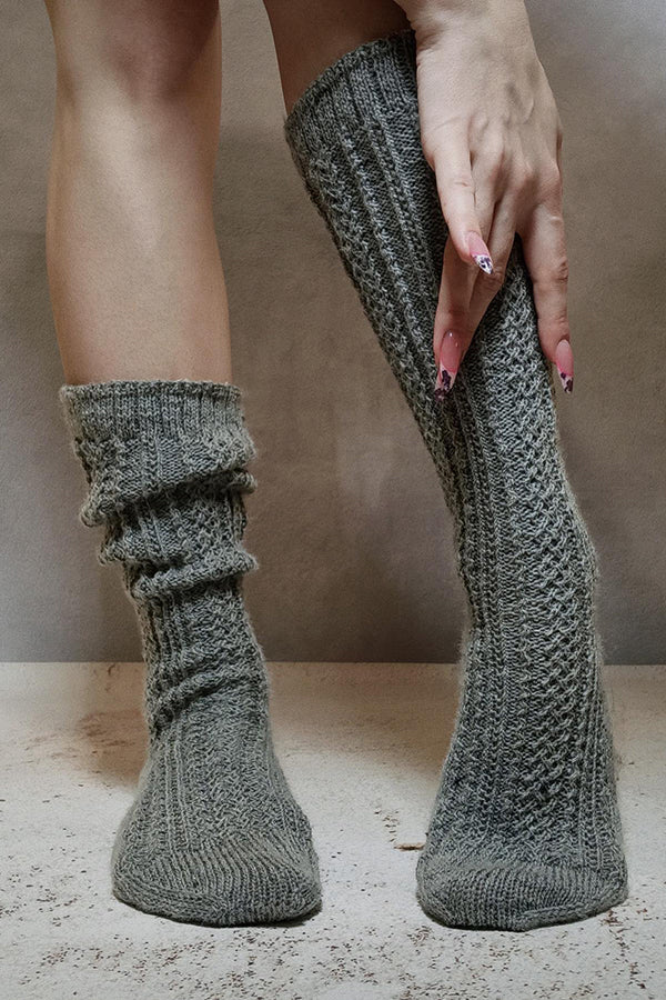 Hand Knitted Calf Socks