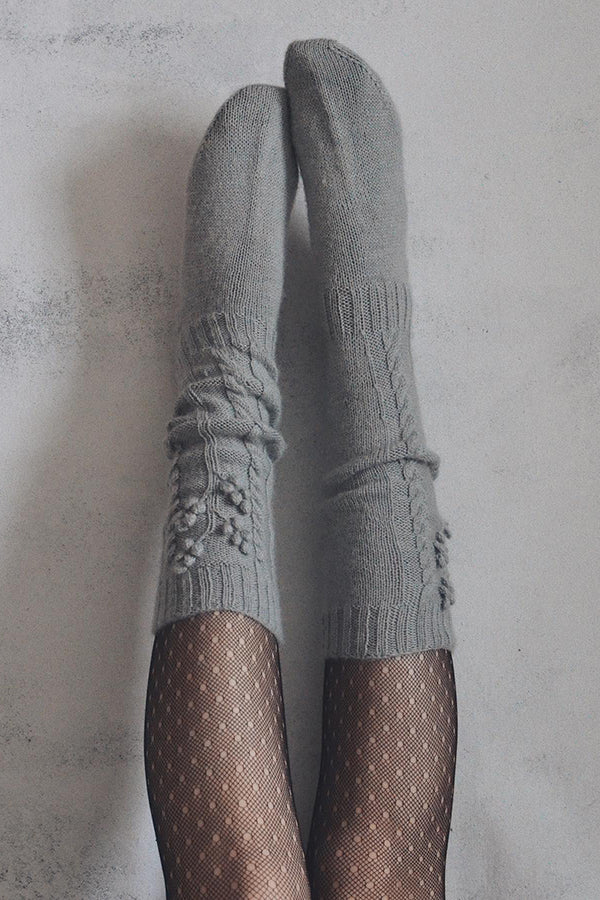 Hand-Crocheted Cashmere Socks