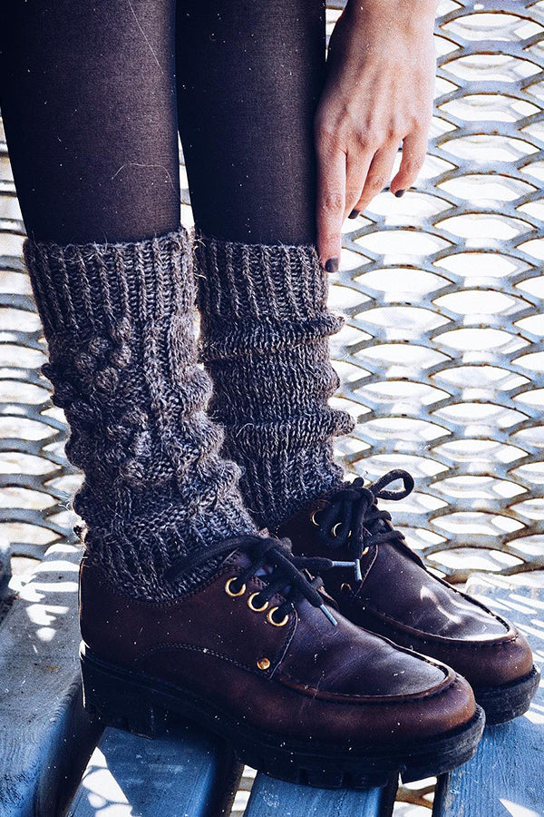 Hand-Crocheted Cashmere Socks