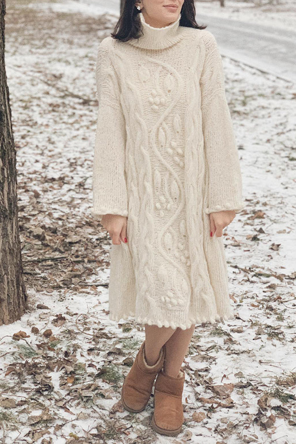 Hand Knitted Cashmere Sweater Dress