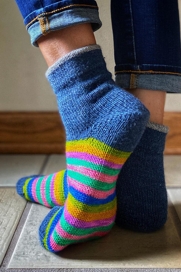 Colorful Striped Knitted Socks