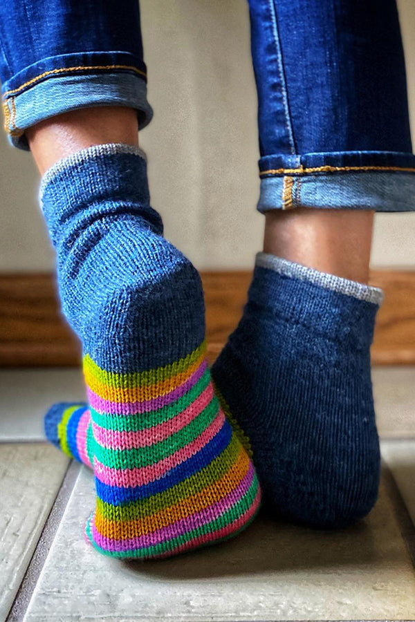 Colorful Striped Knitted Socks