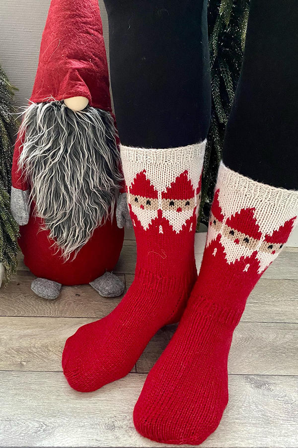 Christmas Red Warm Socks