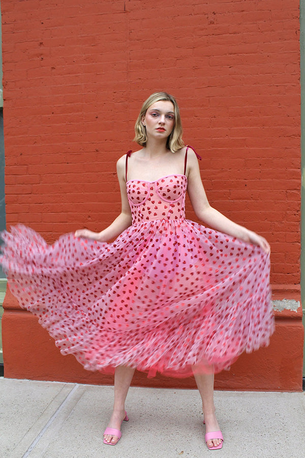 Heart Polka Dot Date Dress