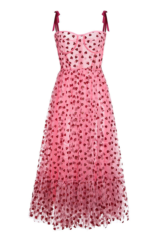 Heart Polka Dot Date Dress