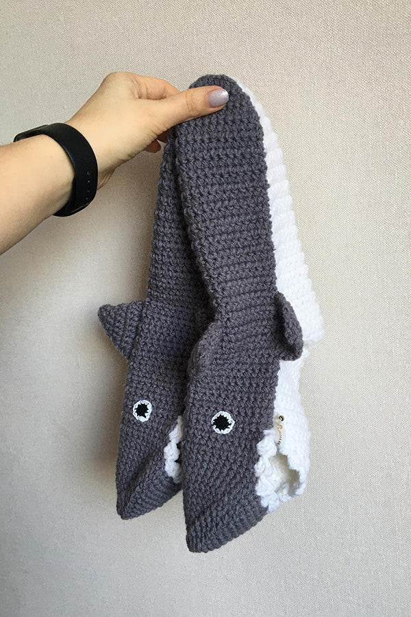 Christmas Creative Shark Knitted Socks