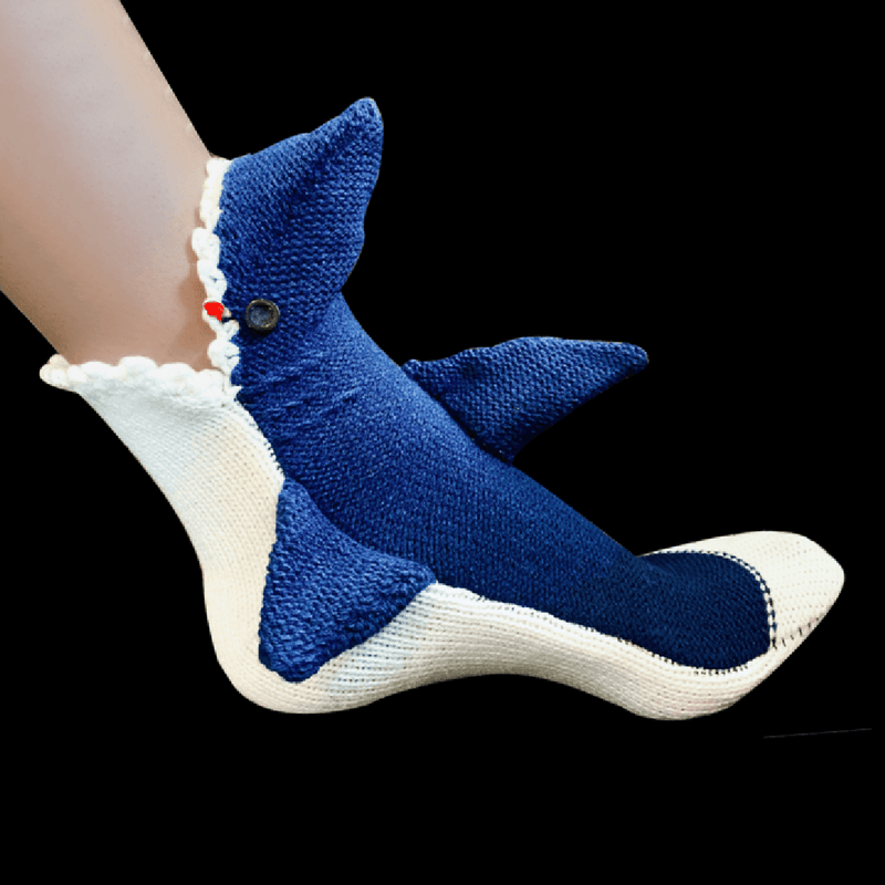 Christmas Creative Shark Knitted Socks