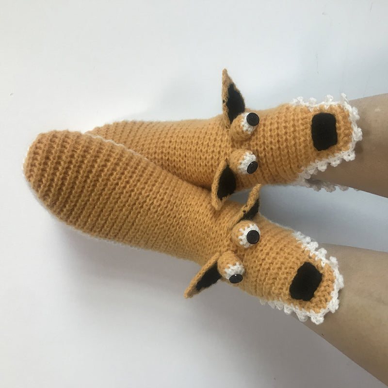 Creative Squirrel Knitted Socks