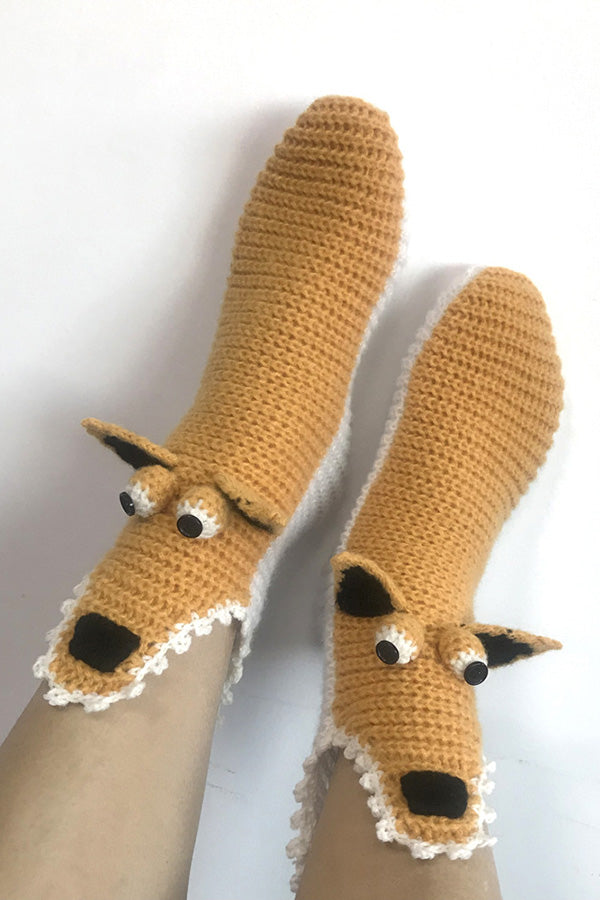 Creative Squirrel Knitted Socks