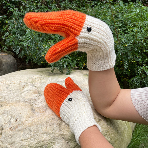 Creative Swan Knitted Socks