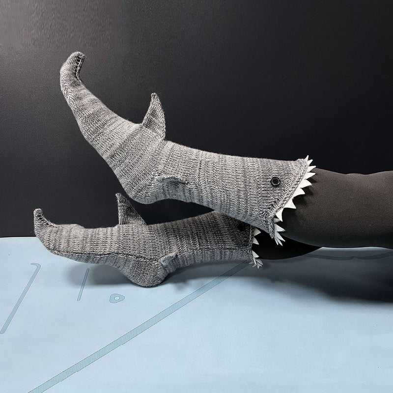 Shark Knit Floor Socks