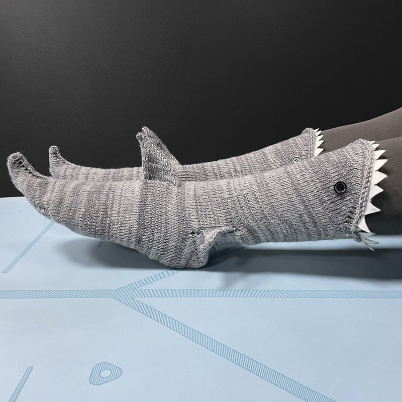 Shark Knit Floor Socks