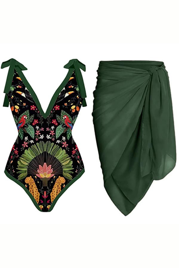 Meet Me In Bali One Piece Swimsuit and Sarong