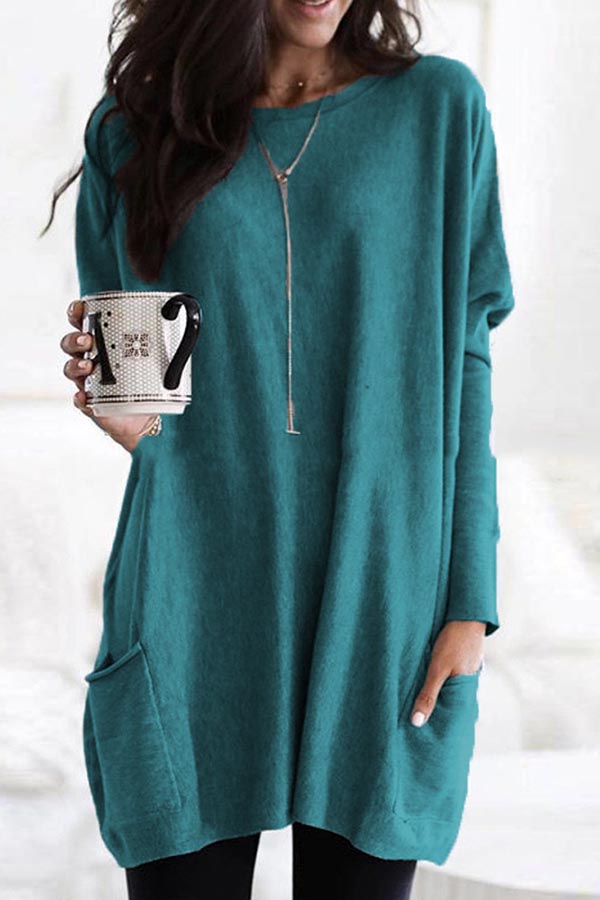 Cashmere Long Solid Color T-Shirt