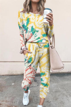 Autumn and Winter Printed Casual Long-Sleeved Suit