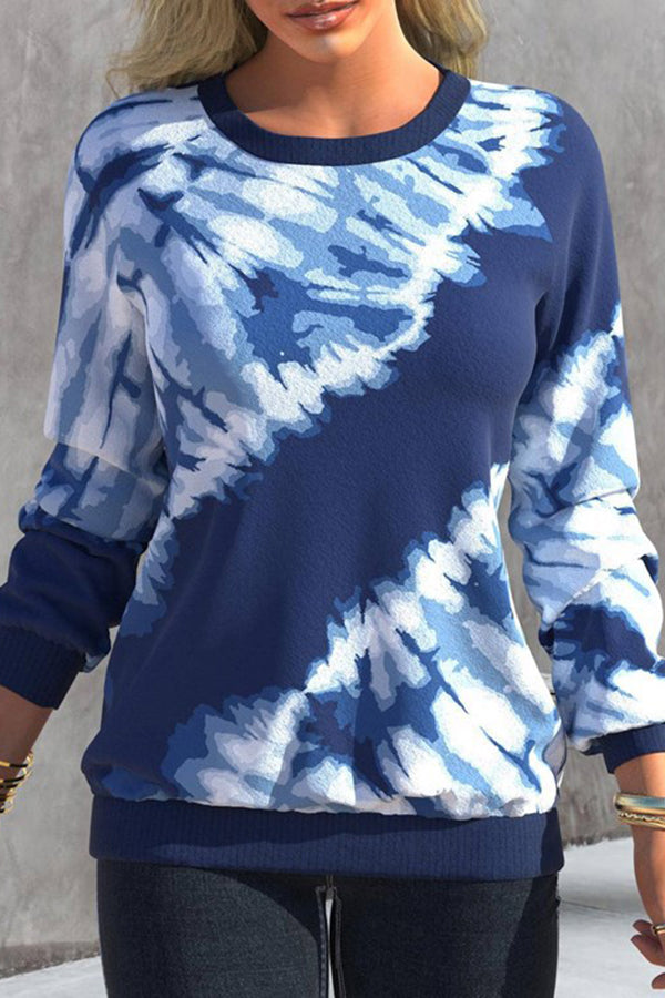 Autumn Women's Tie-Dye Printed Tops