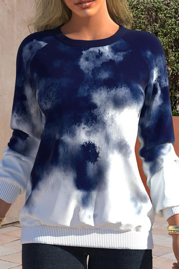 Autumn Women's Tie-Dye Printed Tops