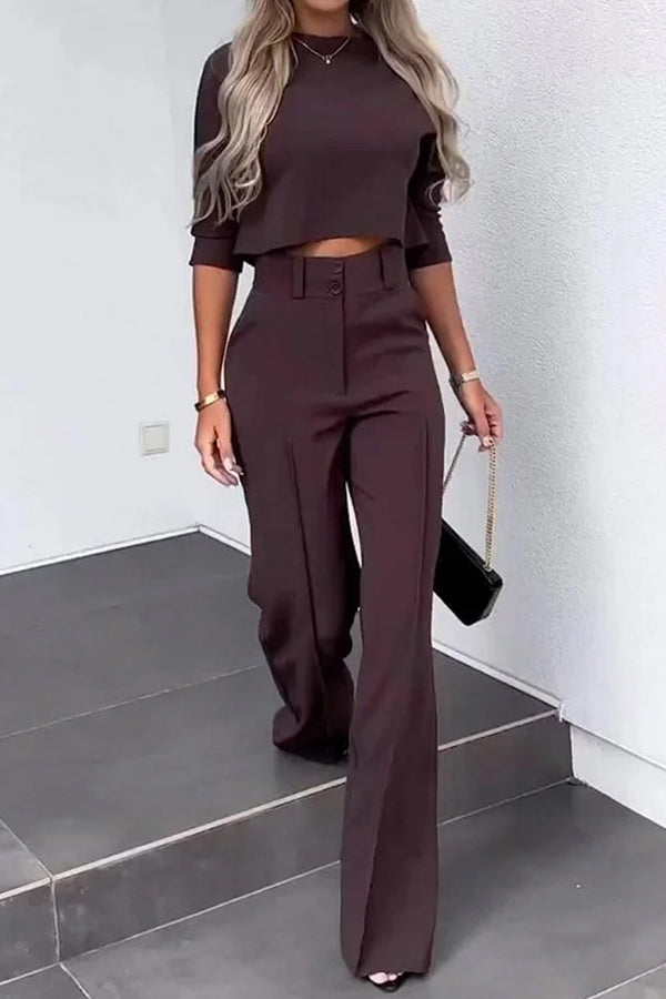 Stylish and Elegant Women's Two-Piece Suit