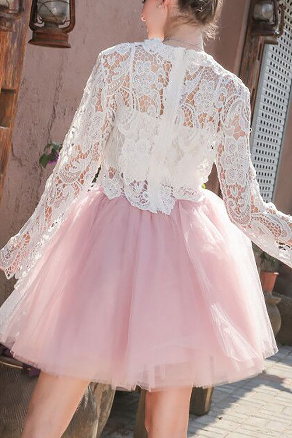 Butterfly Decorated 7-Layer Mesh Cake Skirt