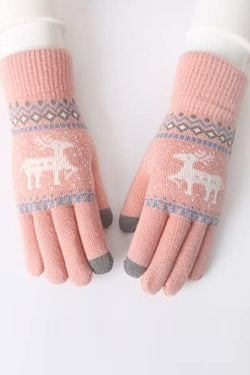 Warm Touch Screen Cold-Proof Knitted Wool Gloves