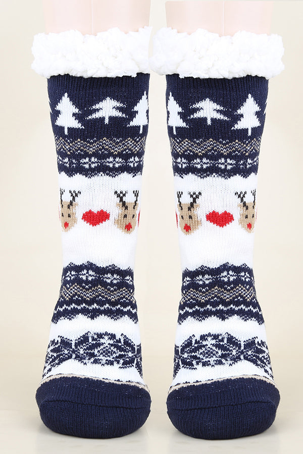 Christmas Thickened Snow Home Floor Socks