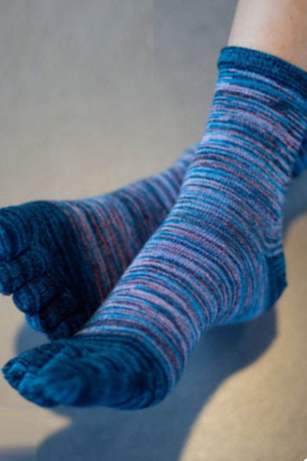 Autumn and Winter Five-Toe Cotton Long Socks