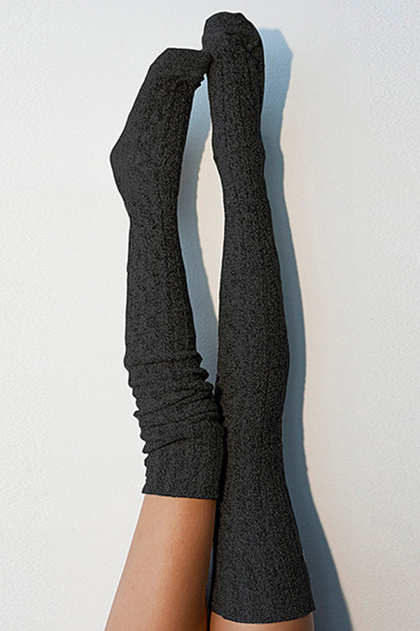 Wool Knitted Over-the-Knee Stacked Socks