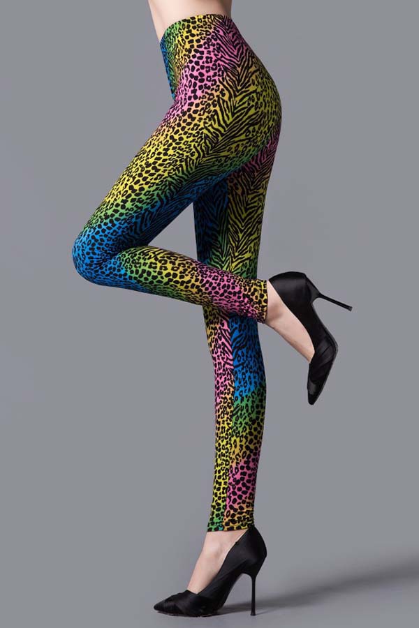 Colorful Leopard Dot Leggings