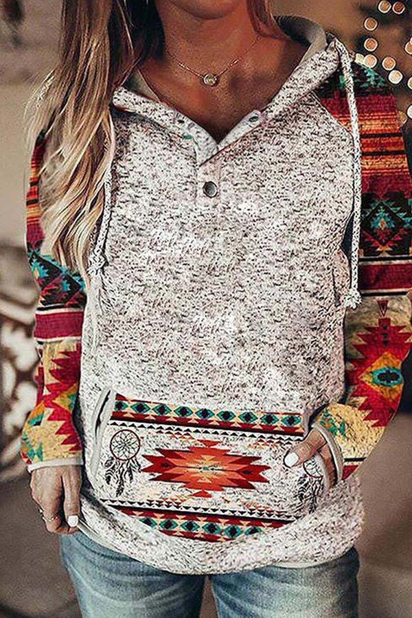 Women's Ethnic Leopard Print Sweatshirt