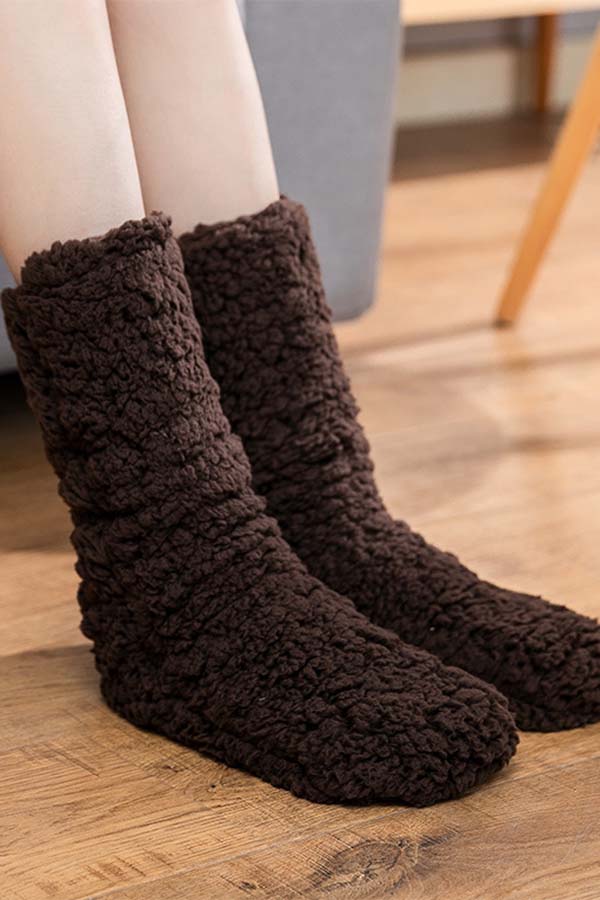 Velvet Thickened Warm Foot-Warming Floor Socks