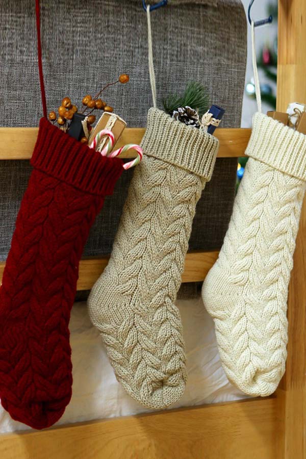 Knitted Yarn Christmas Gift Candy Socks