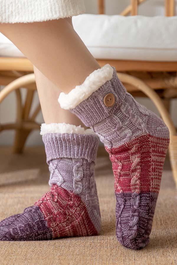 Winter Sherpa Floor Socks