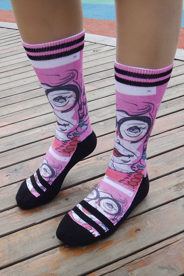 Cute Cartoon Fun Printed Socks