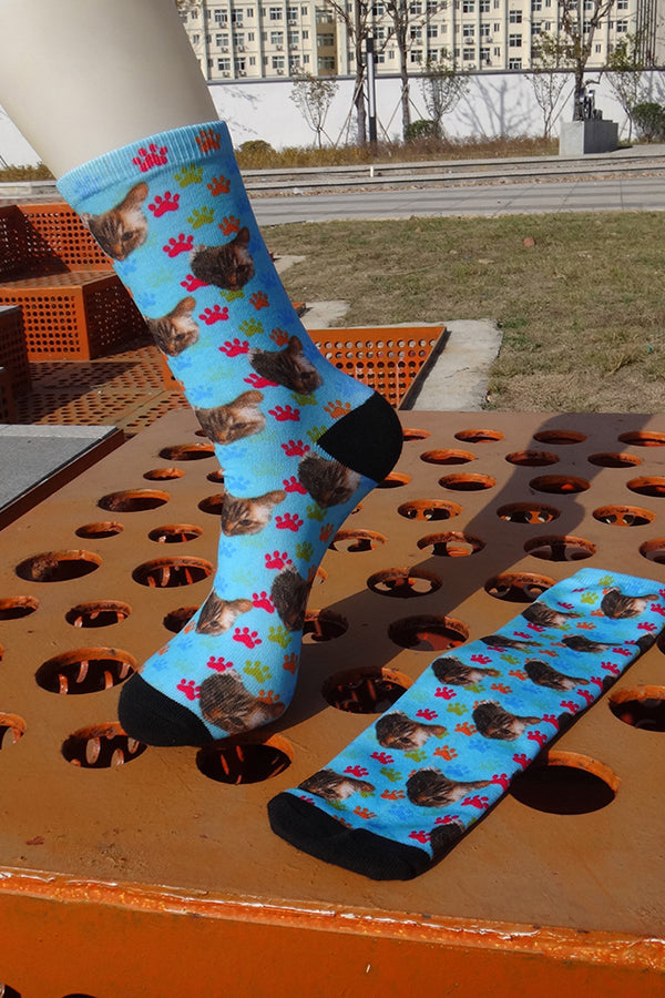 Cute Cats and Dogs Fun Printed Socks